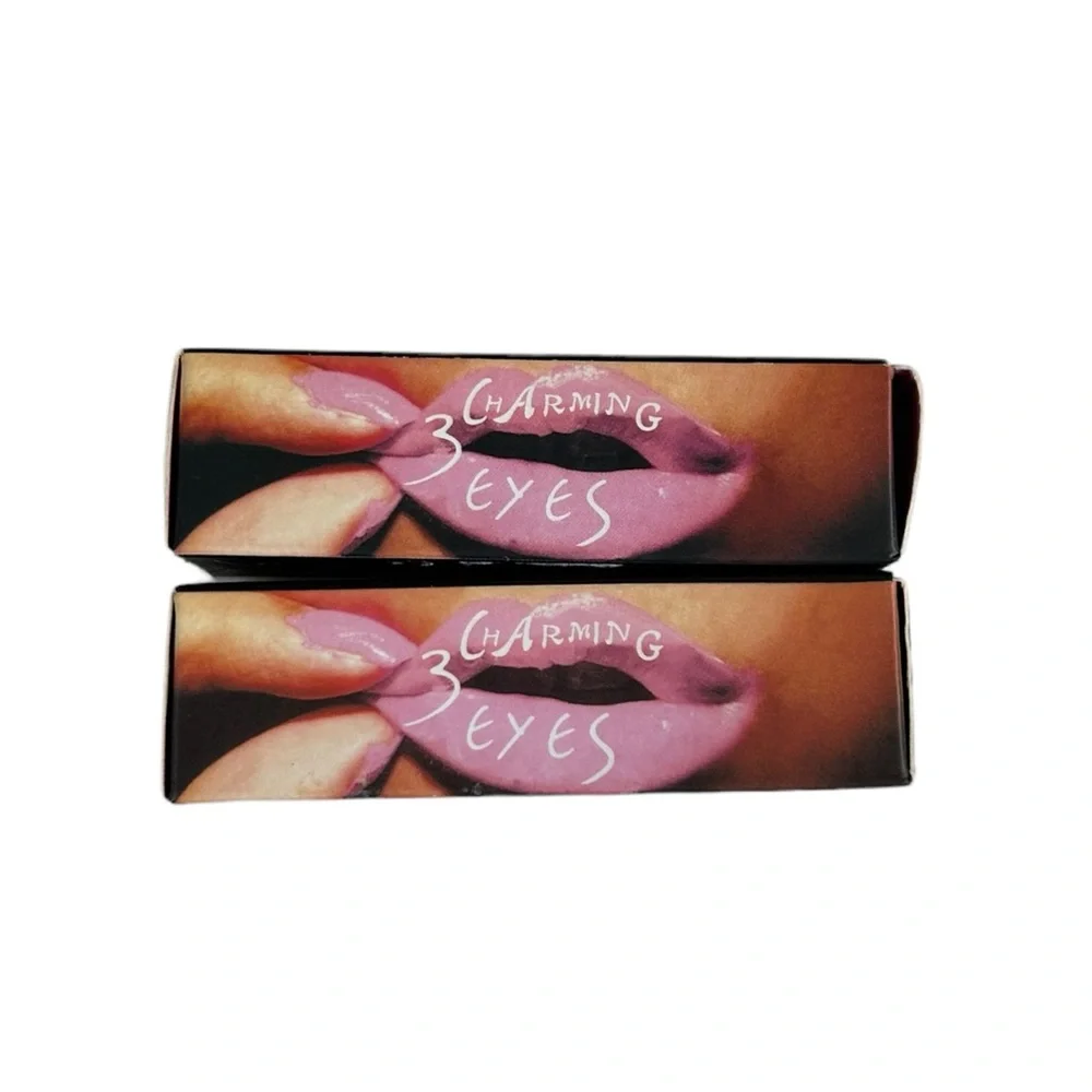 3 Charming Eyes Star Shaped Lipstick Set of 2 Pink/Red Pink K-Beauty Kawaii NWT